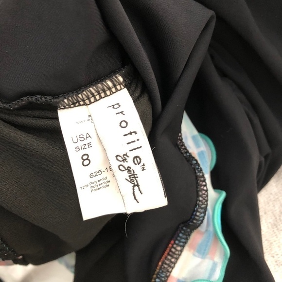 NWT Profile by Gottex Pinwheel Halter Tankini Top - Picture 9 of 16